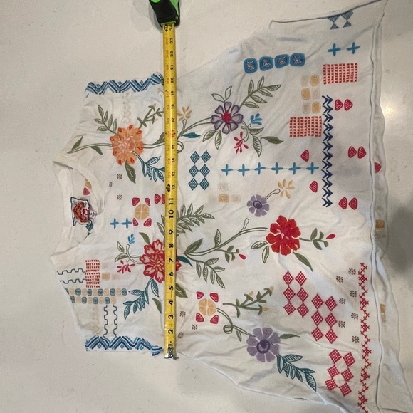 JOHNNY WAS  KATIE RELAXED DRAPE TEE top XS - Picture 8 of 9